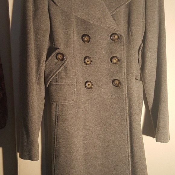 BR Wool/Cashmere Military style coat Y2K - Picture 3 of 7